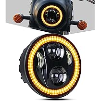 Amazon | PKEDUO 5-3/4 5.75インチ ラウンド LED ヘッドライト